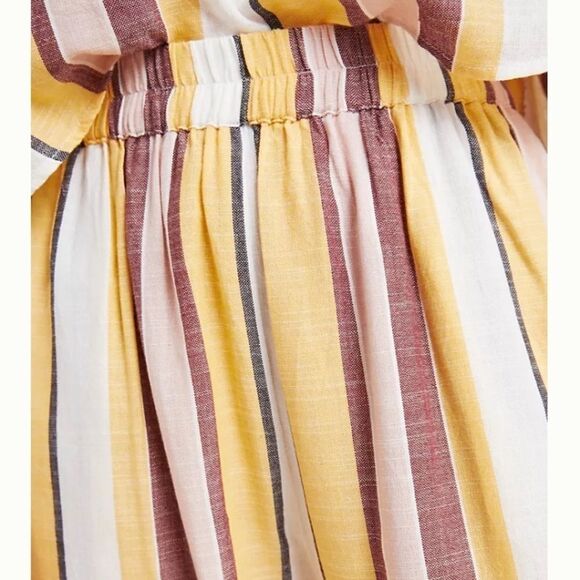New Anthro Seafolly Talia Striped Cropped Pants - Picture 3 of 6